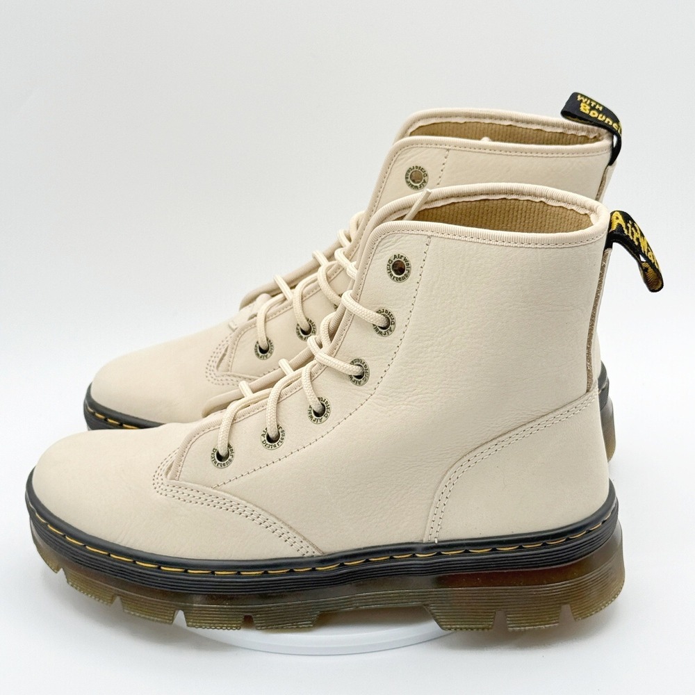 Dr Martens Charlee Chukka Boot 9 Womens Parchment Beige Milled Nubuck Waterproof - Picture 3 of 9